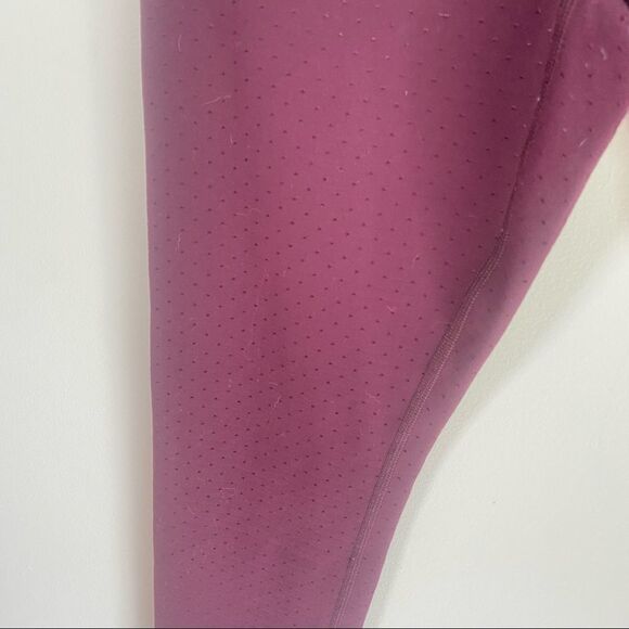Lululemon Astro Wunder Under Crop II Shine Dot Bordeaux Size 6 - Picture 3 of 8